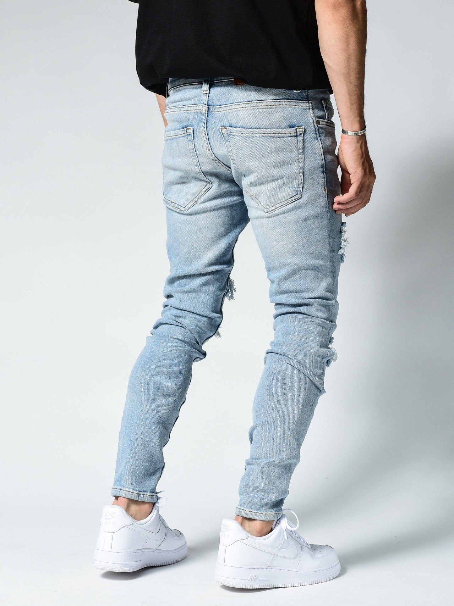 Ripped Freestyle Blue Jeans