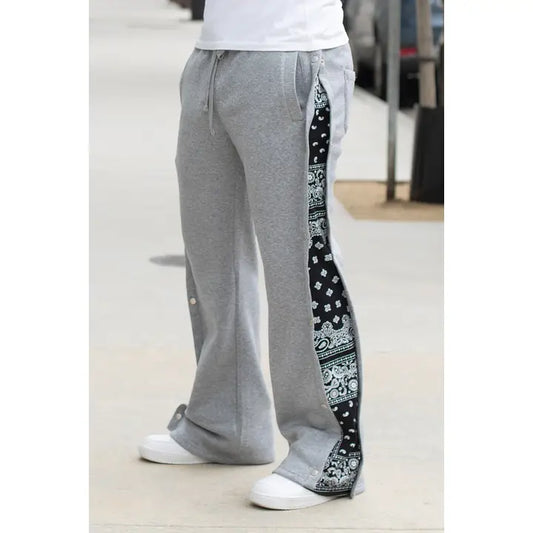 Flared Bandana Fleece Pants