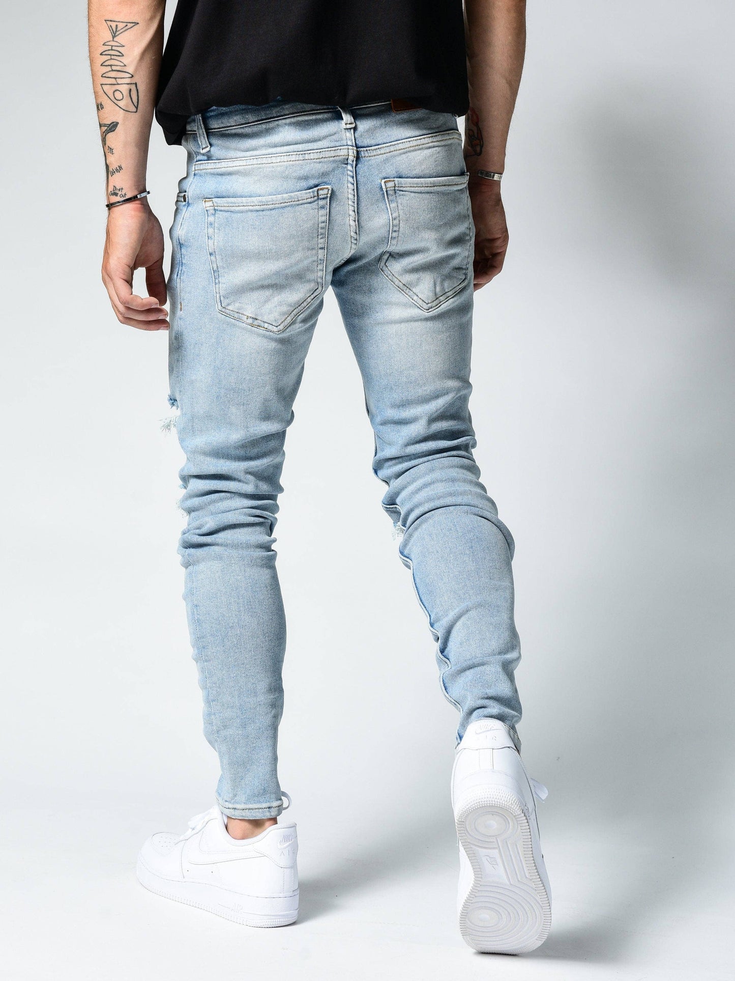 Ripped Freestyle Blue Jeans