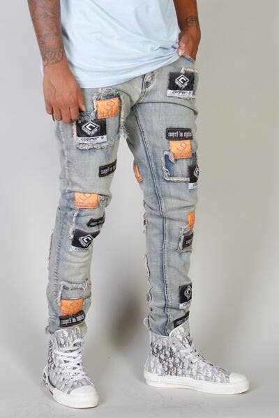 506 Patch Jeans  Light Wash