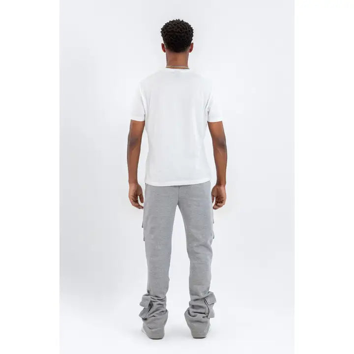 6 Pocket Stacked Flare Sweats