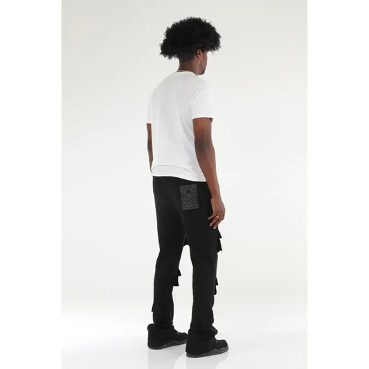 6 Pocket Stacked Flare Sweats