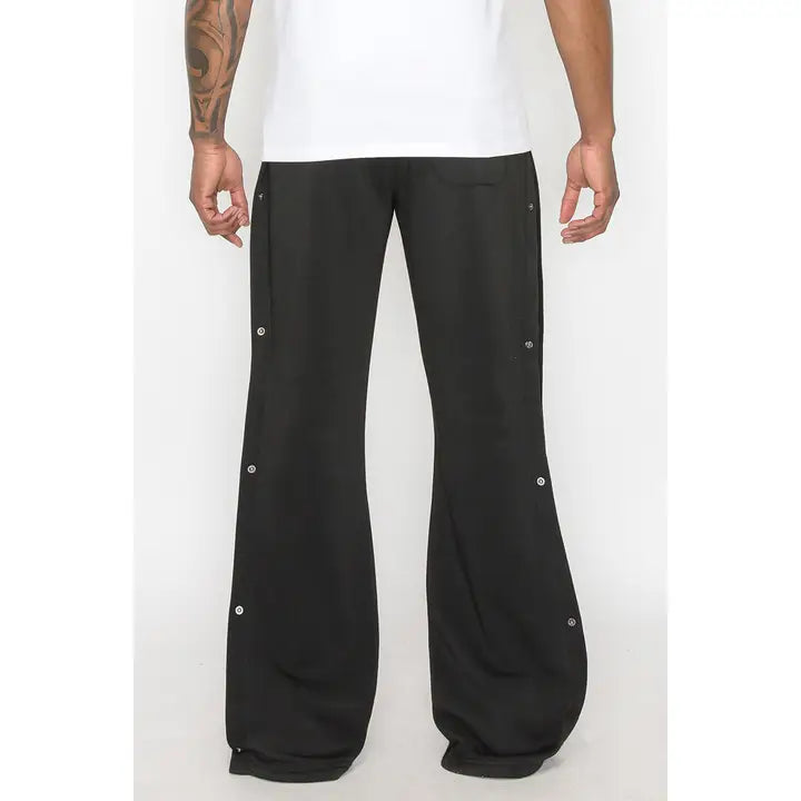 Flared Bandana Fleece Pants