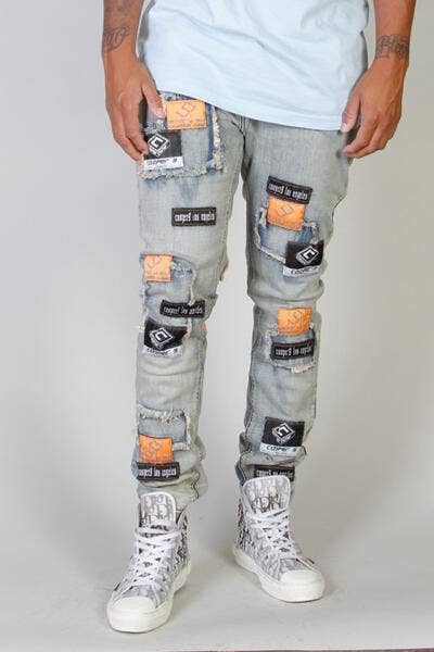 506 Patch Jeans  Light Wash