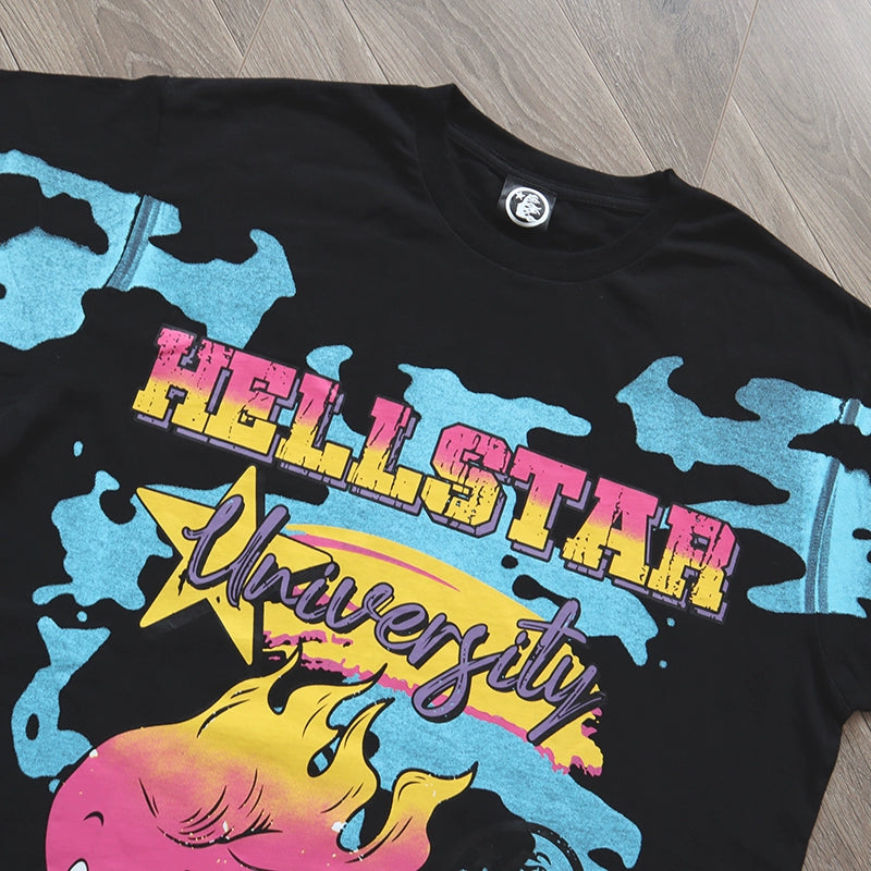 Hell Star High Street Fashionable  Short-Sleeve T-shirt