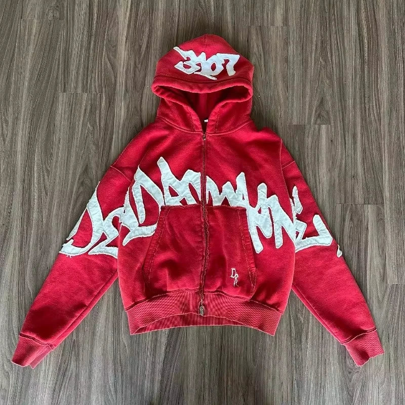 Street Fashion Zipper Hoodie