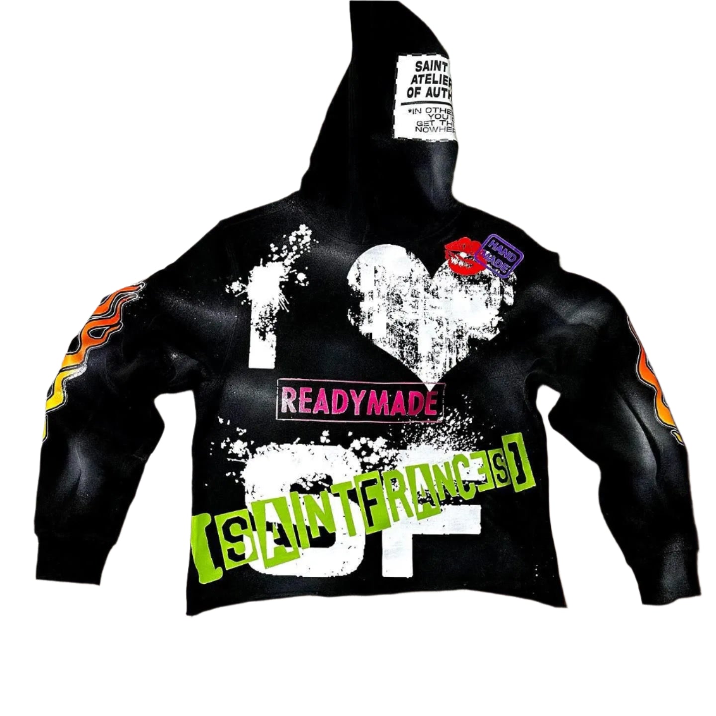 Street Graffiti Graphic Oversized Hoodie