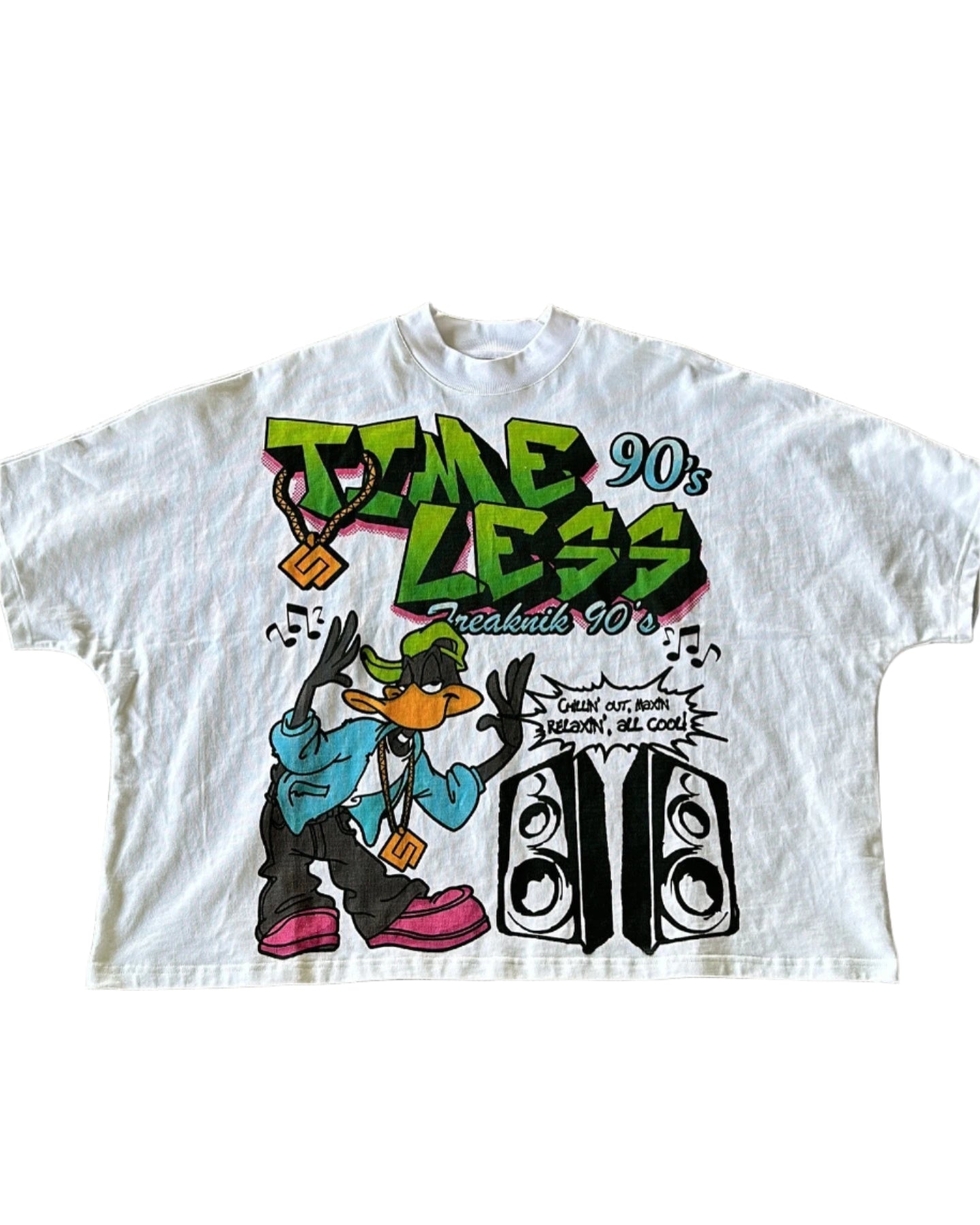 Oversized Cartoon Print T-Shirt