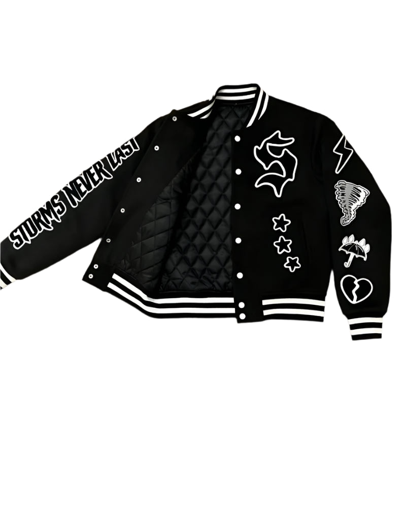 Storms Don't Last Varsity Jacket