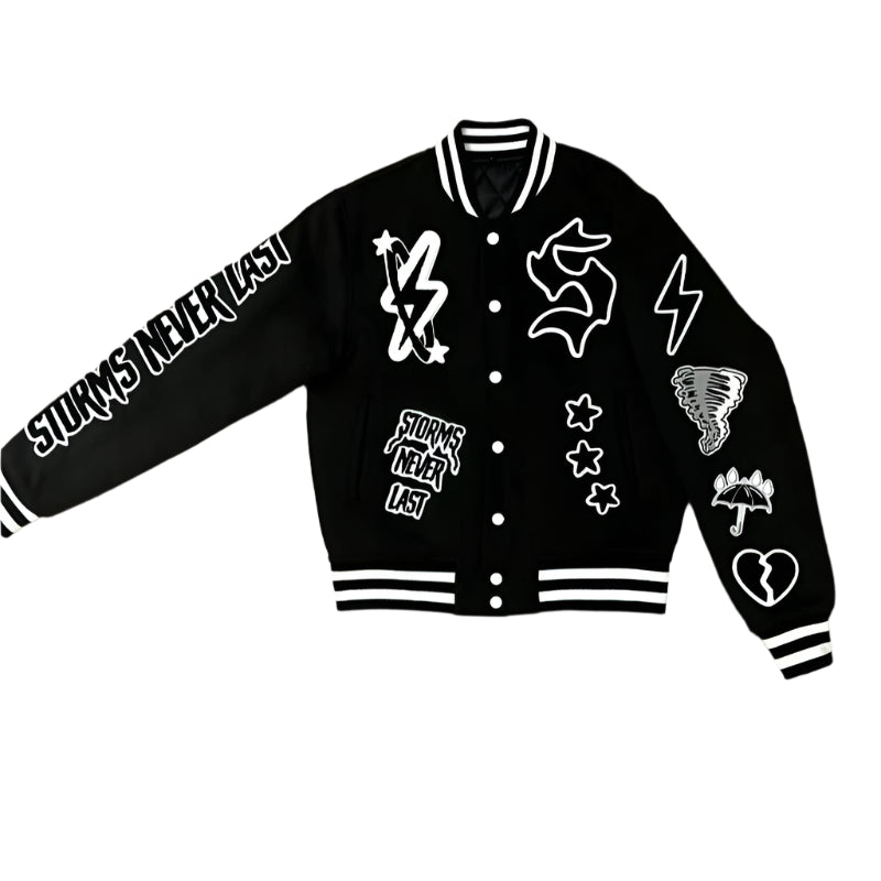 Storms Don't Last Varsity Jacket