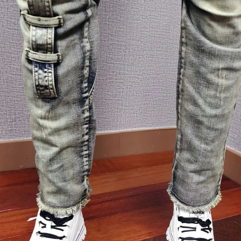 Skinny Fit Cargo Street Jeans