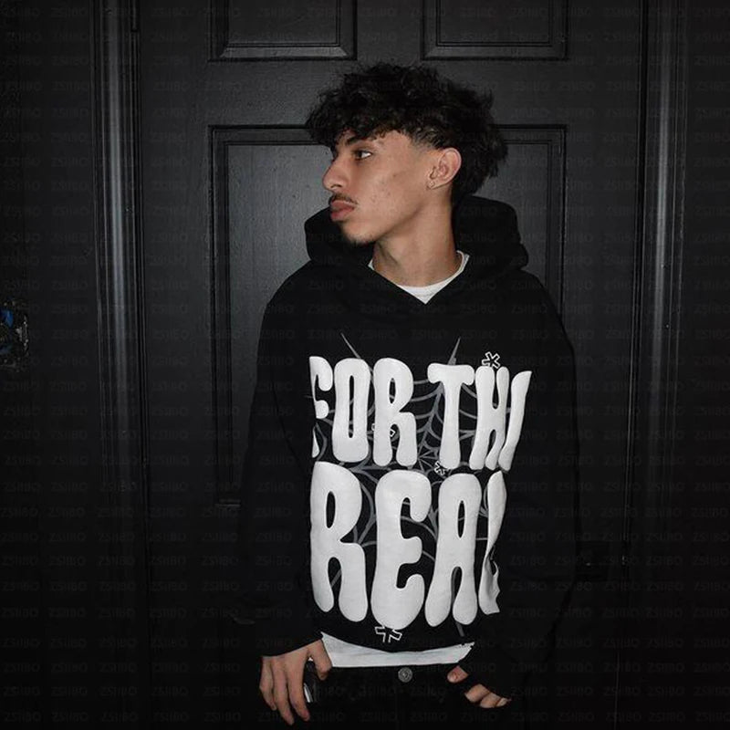 FTR Letter Print Hoodie