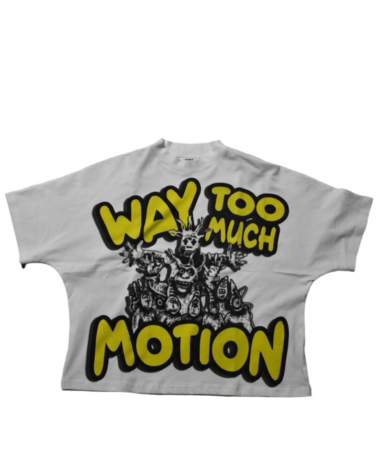 Way Too Much Motion Graphic Print Oversized T Shirt