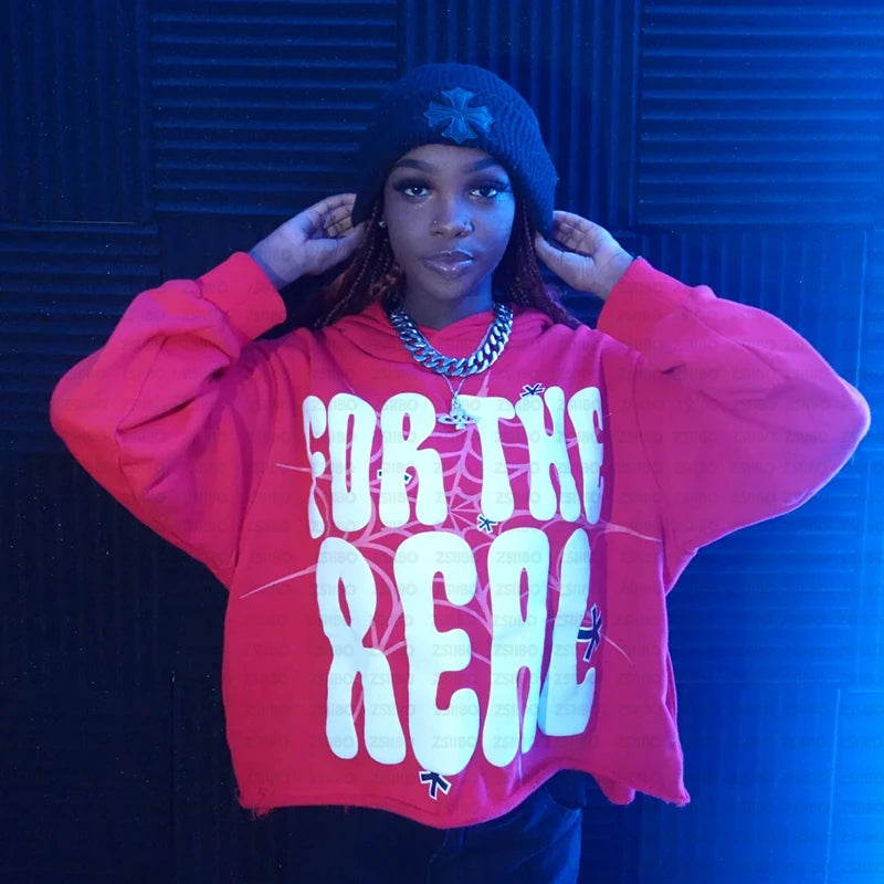 FTR Letter Print Hoodie