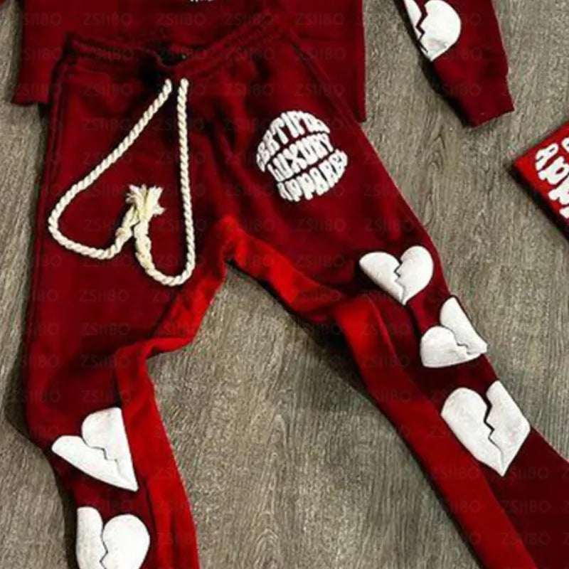 Foam Heart Jogger Set