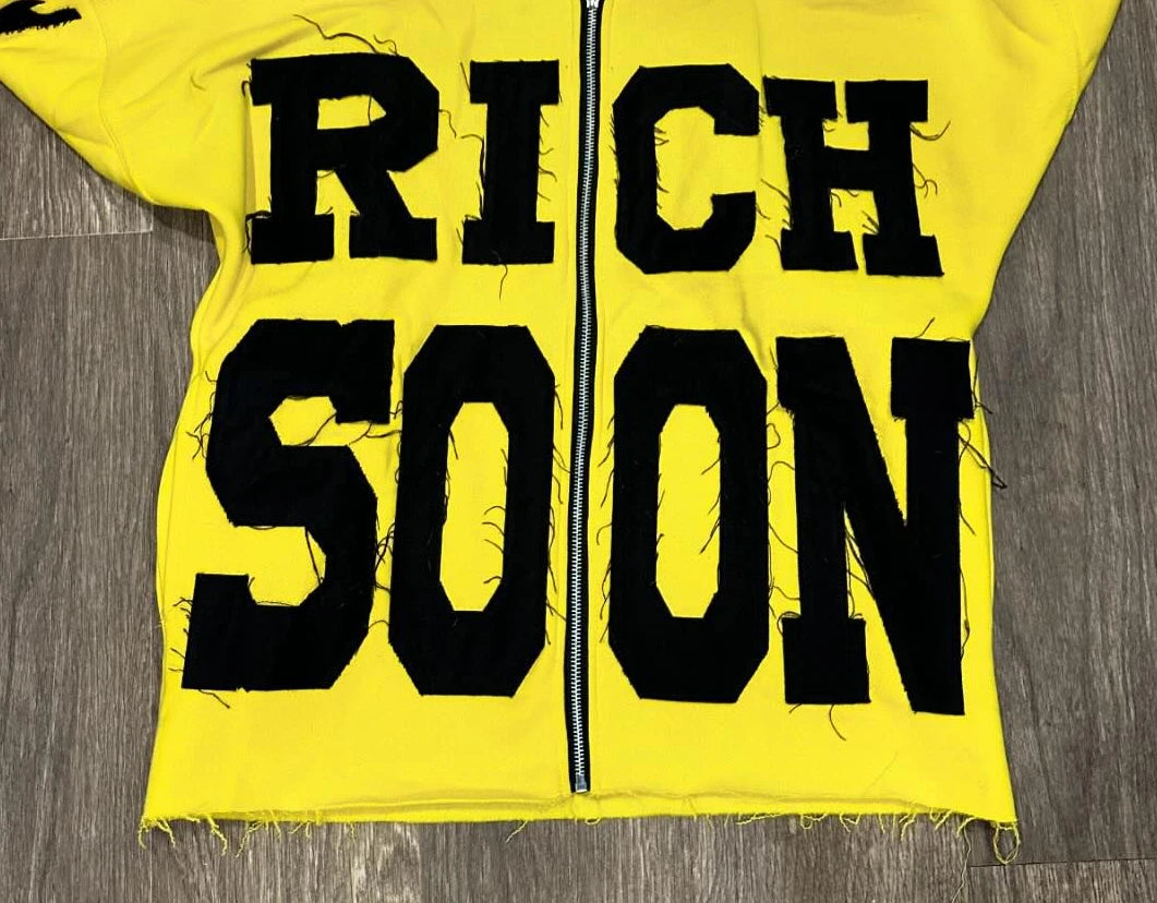 Rich Soon Oversized  Zip Up Hoodie