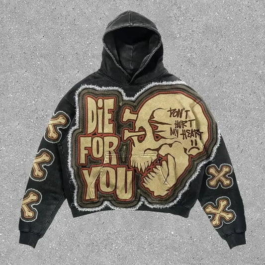 D4Y Fashion Print Hoodie