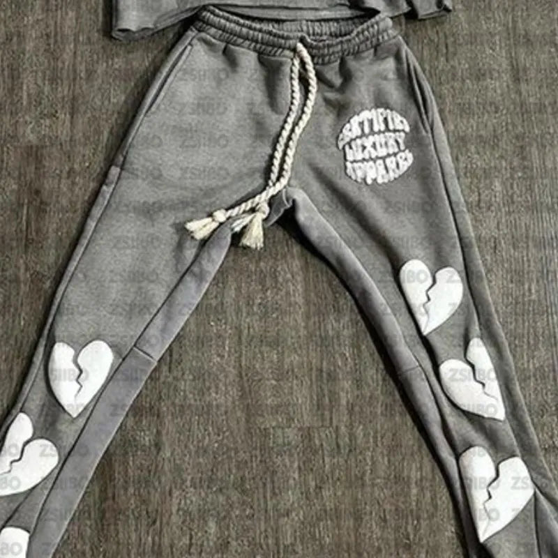 Foam Heart Jogger Set