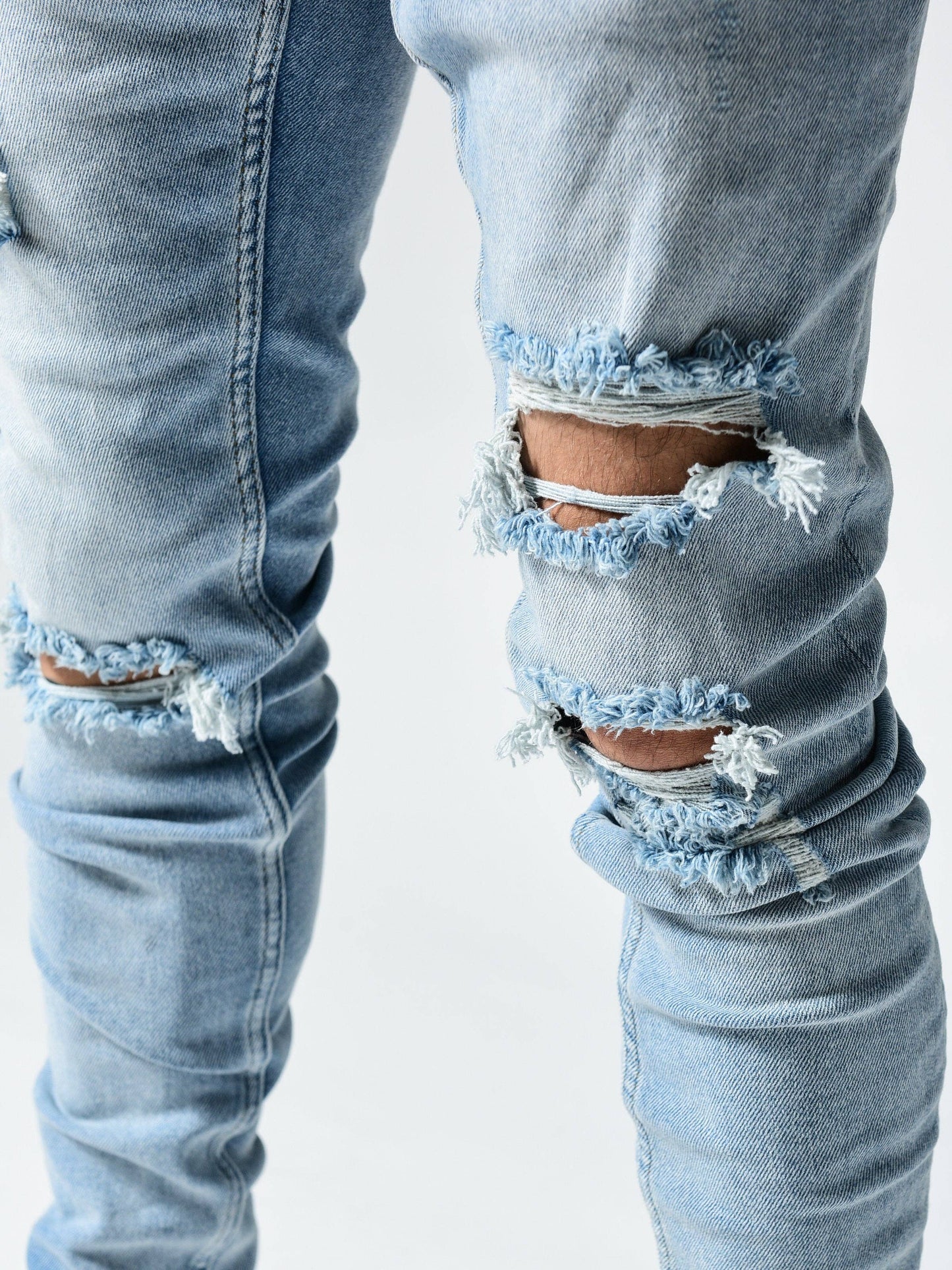 Ripped Freestyle Blue Jeans