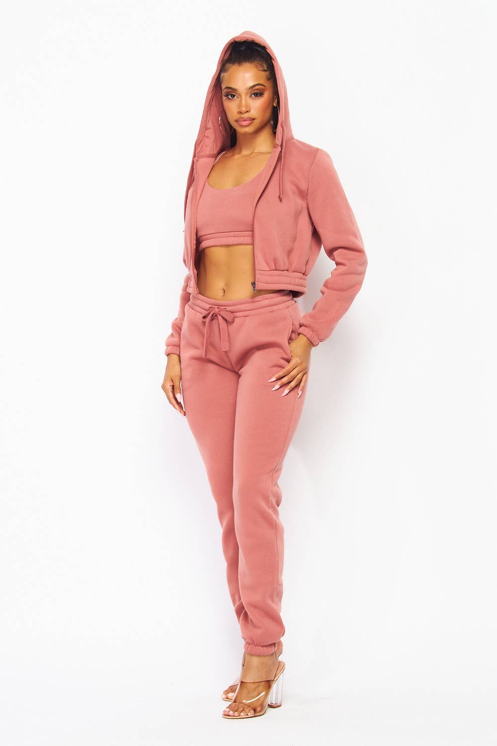 FLEECE 3 PC ZIP UP SWEATSUIT