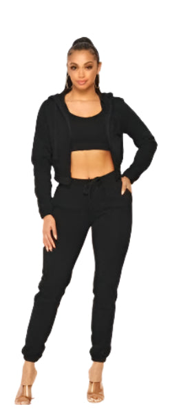 FLEECE 3 PC ZIP UP SWEATSUIT