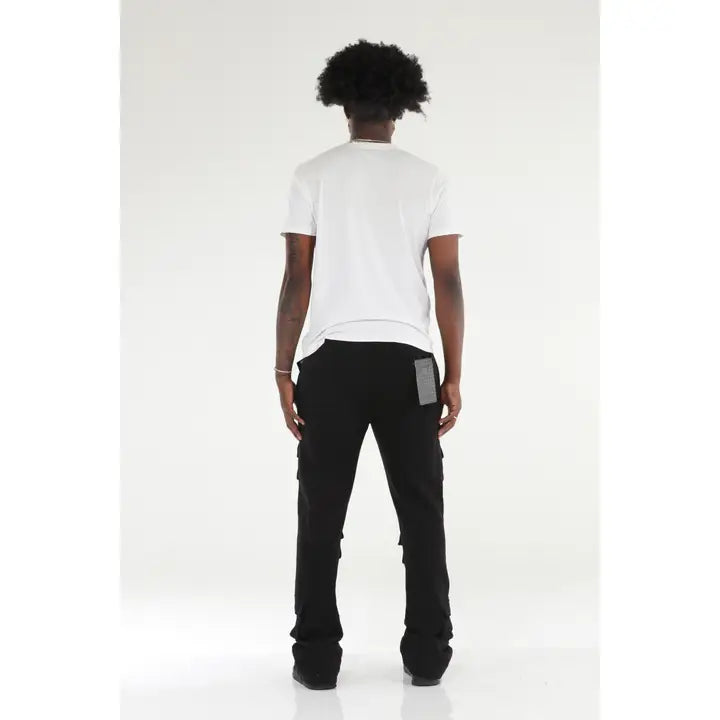 6 Pocket Stacked Flare Sweats